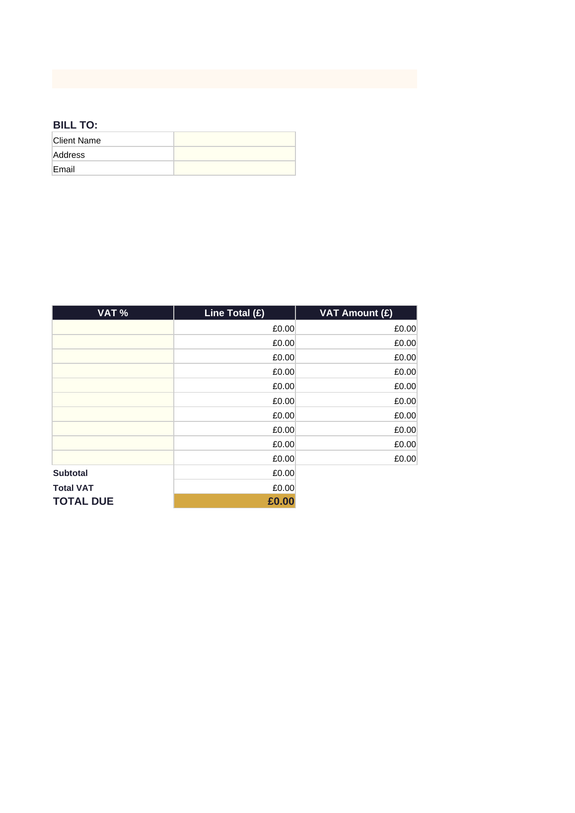 Invoice Template preview 2 of 2