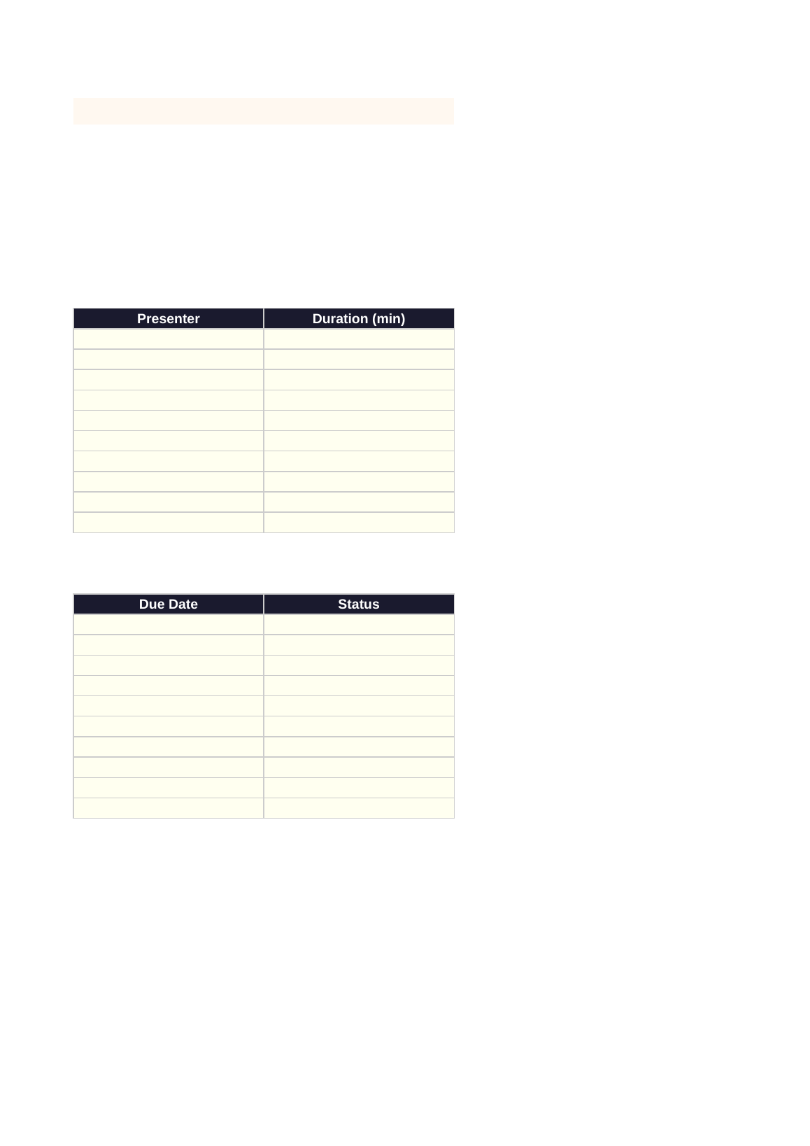 Meeting Agenda Template preview 2 of 3