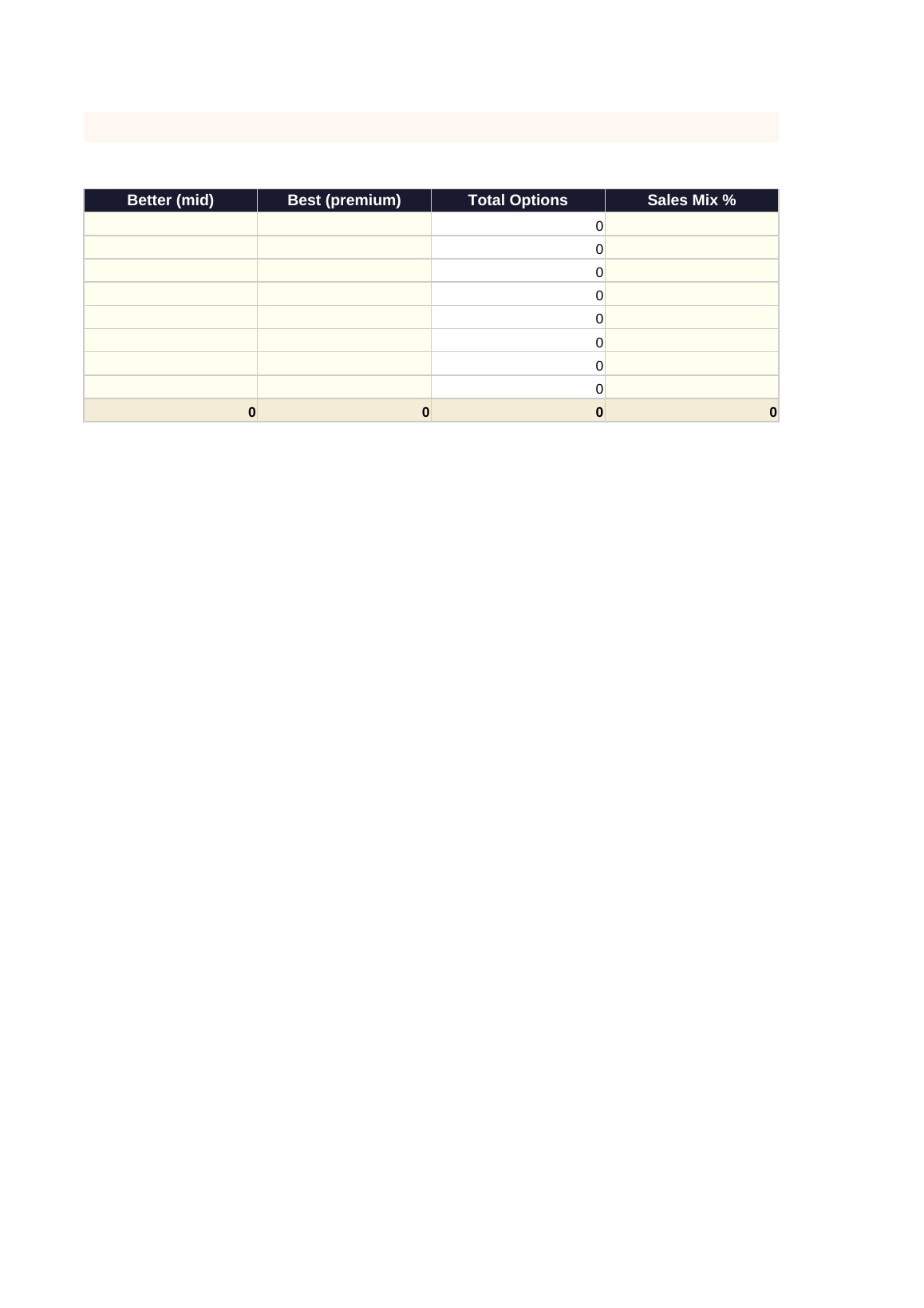 Merchandise Range Plan preview 2 of 4