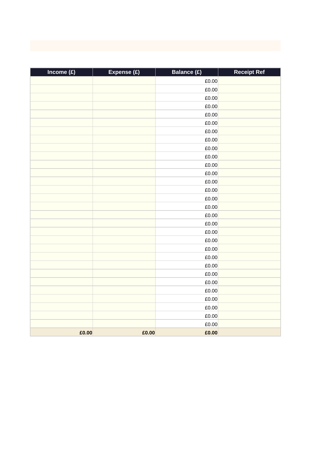 Monthly Bookkeeping Template preview 4 of 4
